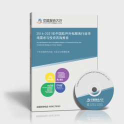 2016-2021年中国软件外包服务行业市场需求与投资咨询报告